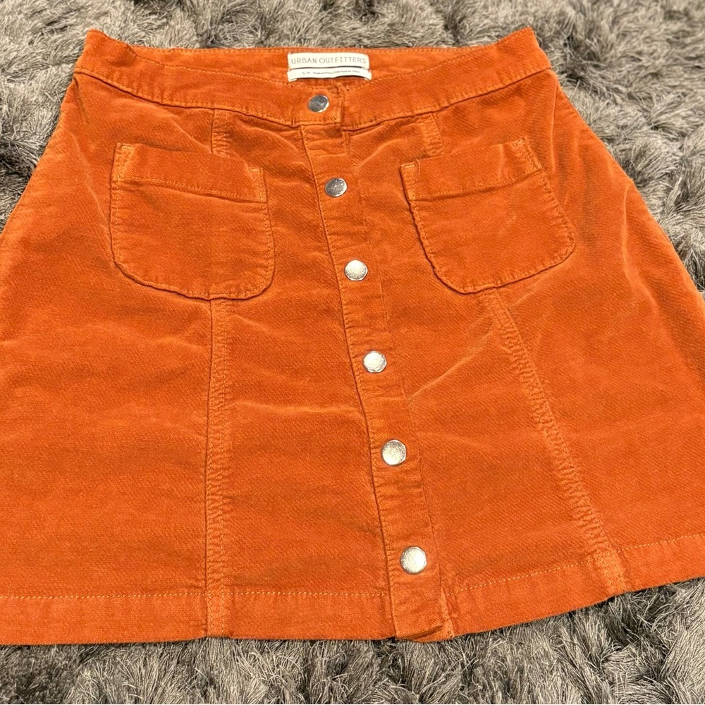 Urban Outfitters Orange Skirt